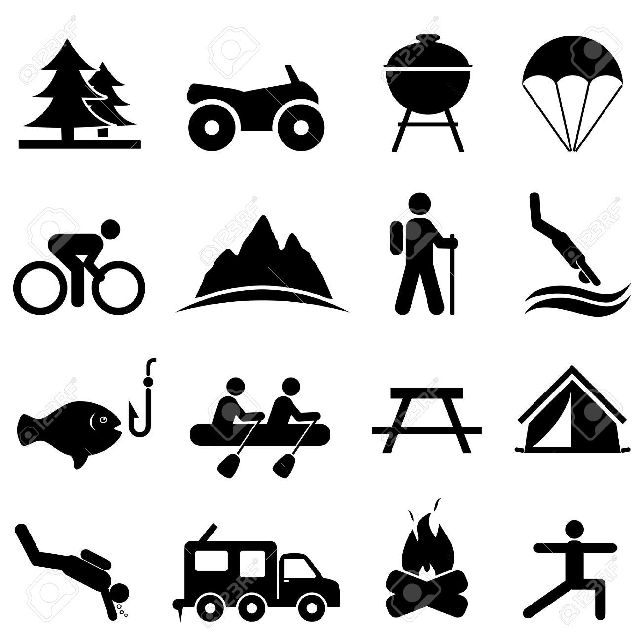 1300x1300 Walking Trail Icons