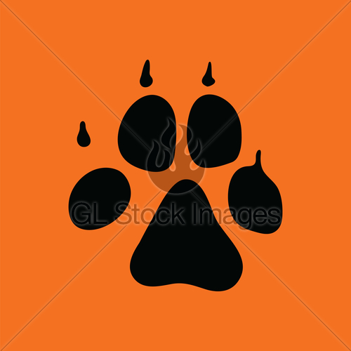500x500 Dog Trail Icon Gl Stock Images