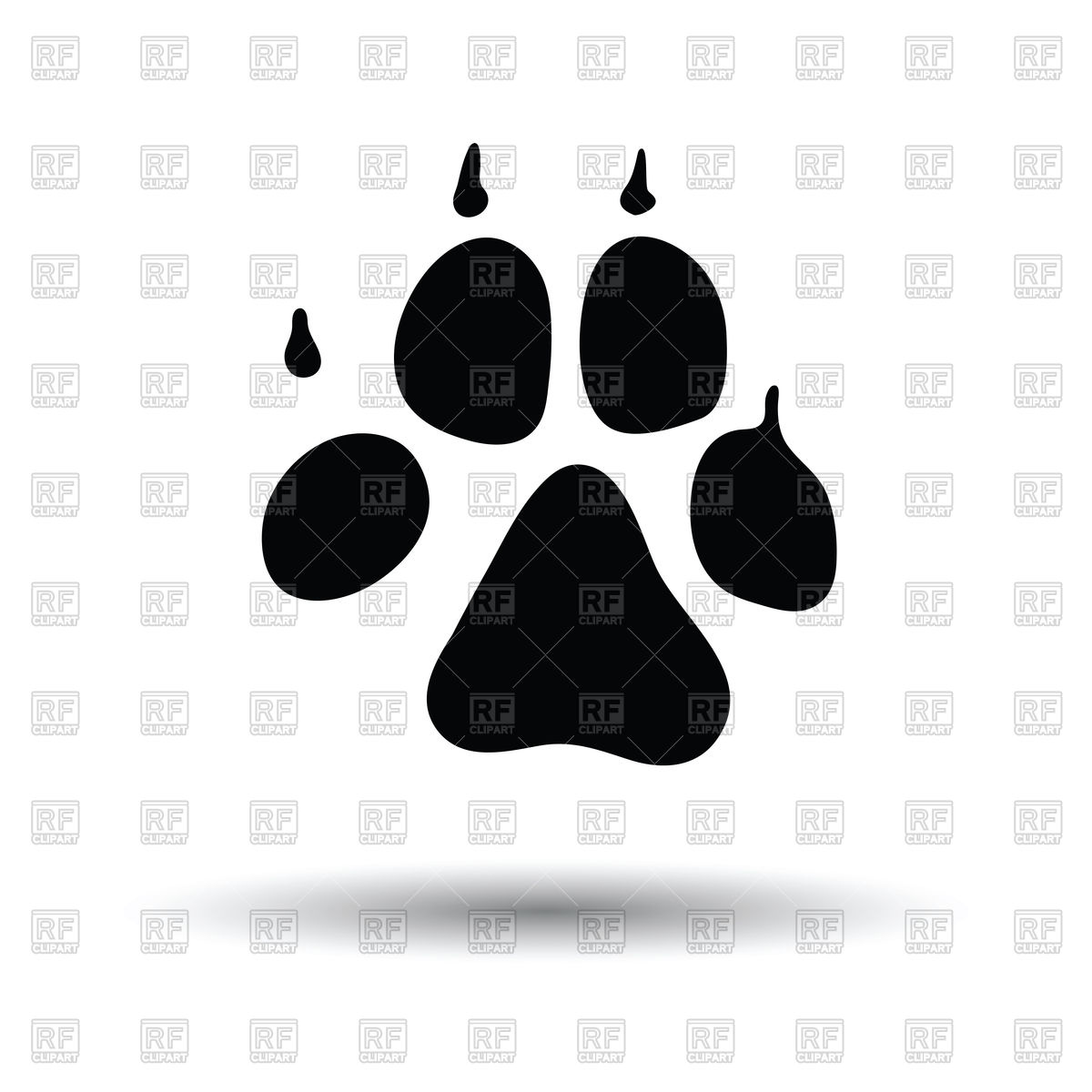 1200x1200 Dog Trail Icon Vector Image Of Signs, Symbols, Maps Angelp