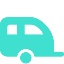 256x256 Free Turquoise Trailer Icon