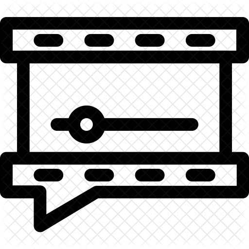 512x512 Film Trailer Icon Of Line Style