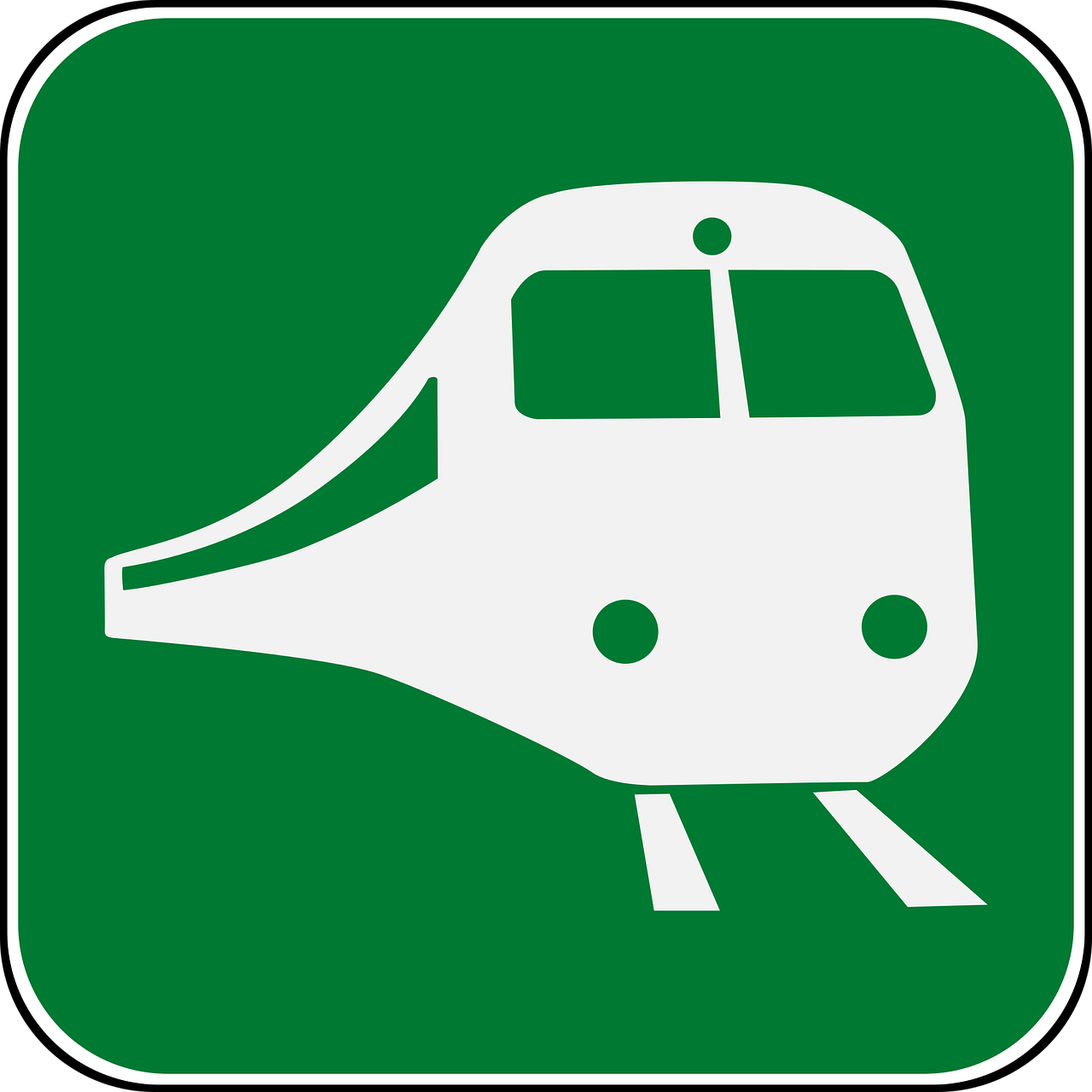 1280x1280 Icon, Pictogram, Railroad Station, Railway, Train