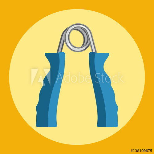 500x500 Hand Trainer Icon Colorful Hand Trainer On A Yellow Background