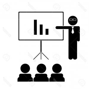 300x300 Photostock Vector The Teacher Business Trainer Icon Training