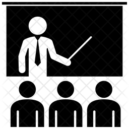 256x256 Training Icon Of Glyph Style