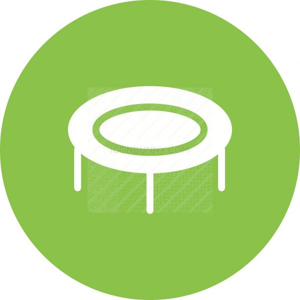 600x600 Trampoline Flat Round Icon