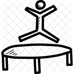 256x256 Trampoline Icon Of Doodle Style