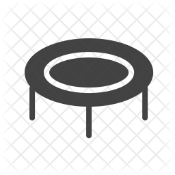 256x256 Trampoline Icon Of Glyph Style