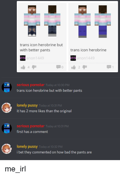 500x731 Trans Icon Herobrine But With Better Pants Trans Icon Herobrine
