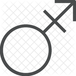 256x256 Transgender Icon Of Line Style