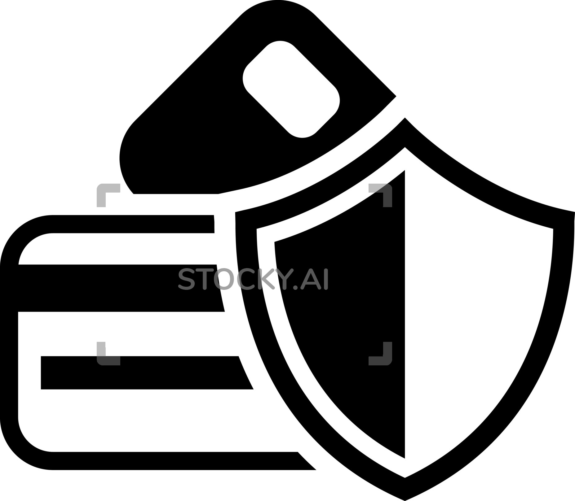 1855x1618 Image Of Secure Transaction Icon Flat Design