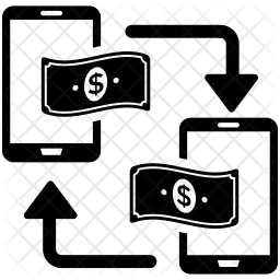 256x256 Electronic Funds Transfer Icon Of Glyph Style