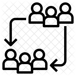 256x256 Employee Transfer Icon Of Line Style