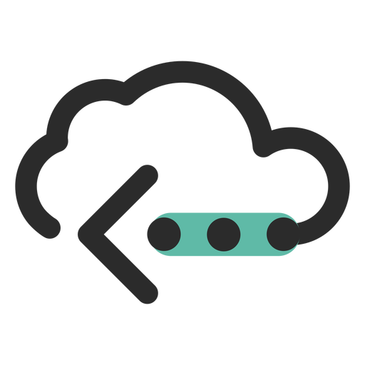 512x512 Cloud Transfer Colored Stroke Icon