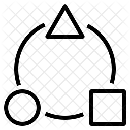 256x256 Shape Transform Icon Of Line Style