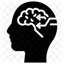 256x256 Brain Transformation Icon Of Glyph Style