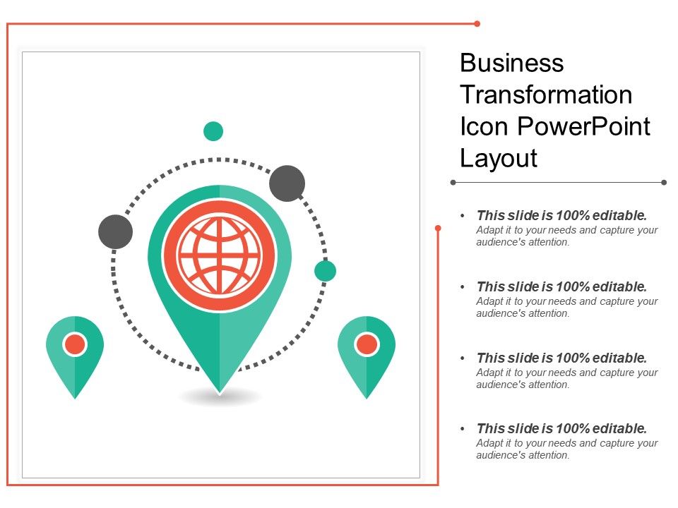 960x720 Business Transformation Icon Powerpoint Layout Ppt Images