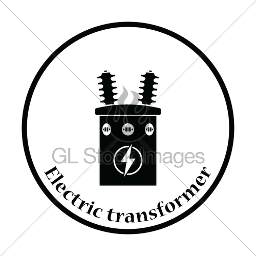 500x500 Electric Transformer Icon Gl Stock Images