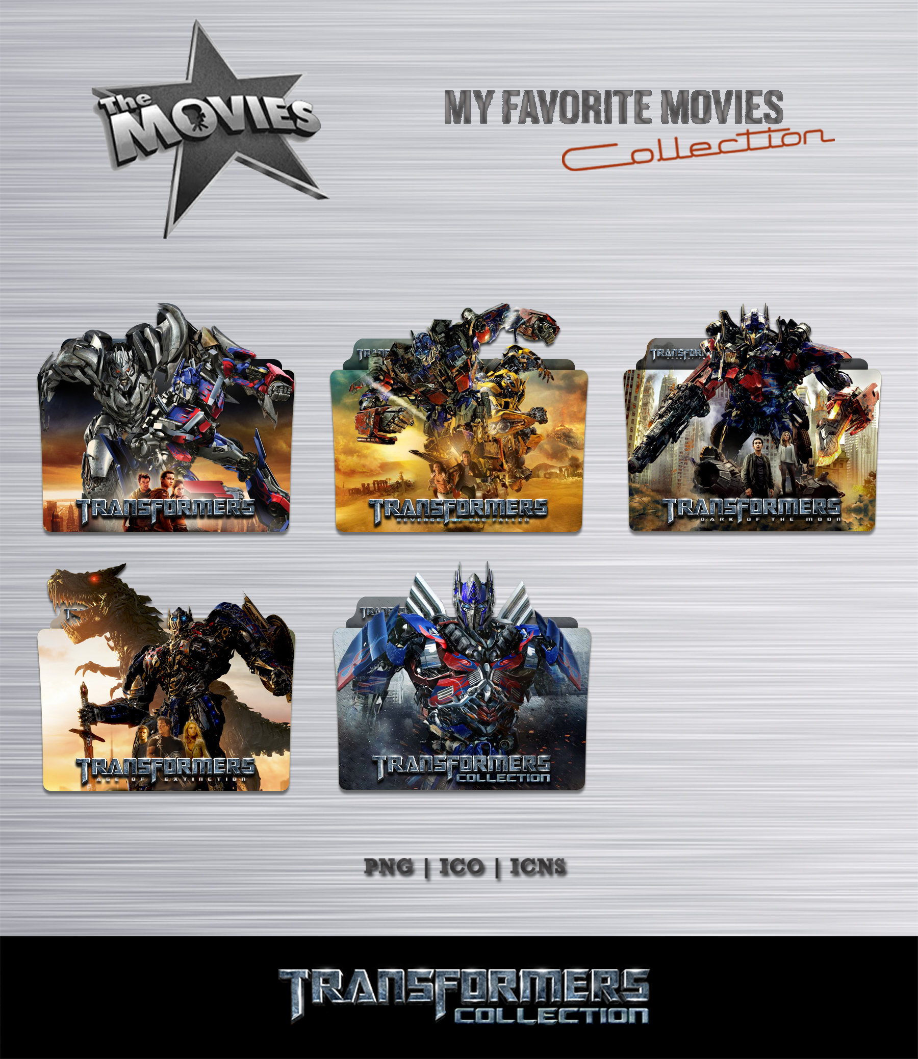 1800x2077 Transformers Movie Collection Folder Icon Pack