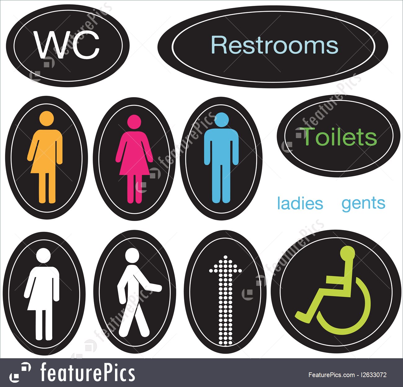 1300x1247 Transgender Icon Set Illustration