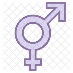 256x256 Transgender Icon Of Colored Outline Style