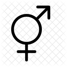 256x256 Transgender Icon Of Line Style