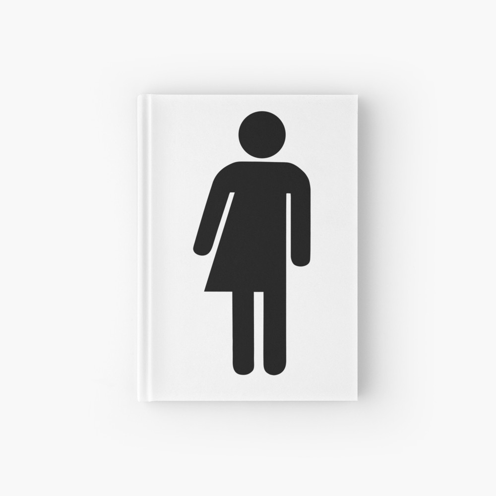 1000x1000 Bold Black Transgender Icon Hardcover Journal
