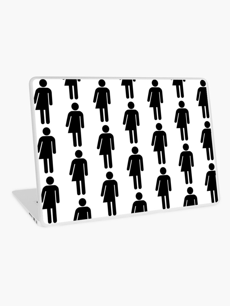 750x1000 Bold Black Transgender Icon Laptop Skin