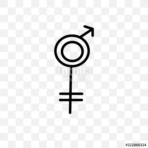 500x500 Transgender Icon Isolated On Transparent Background Simple