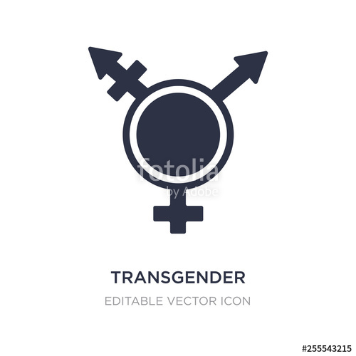 500x500 Transgender Icon On White Background Simple Element Illustration
