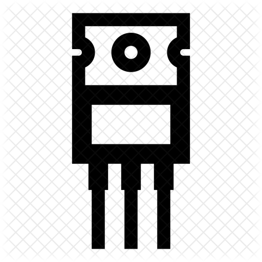 512x512 Transistor Icon Of Line Style