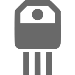 256x256 Dim Gray Transistor Icon