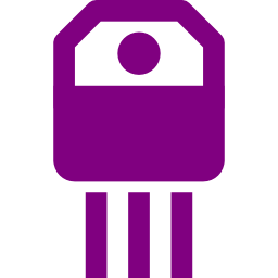 256x256 Free Purple Transistor Icon