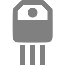 256x256 Gray Transistor Icon