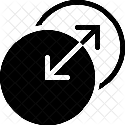 256x256 Transition Both Direction Icon Of Glyph Style