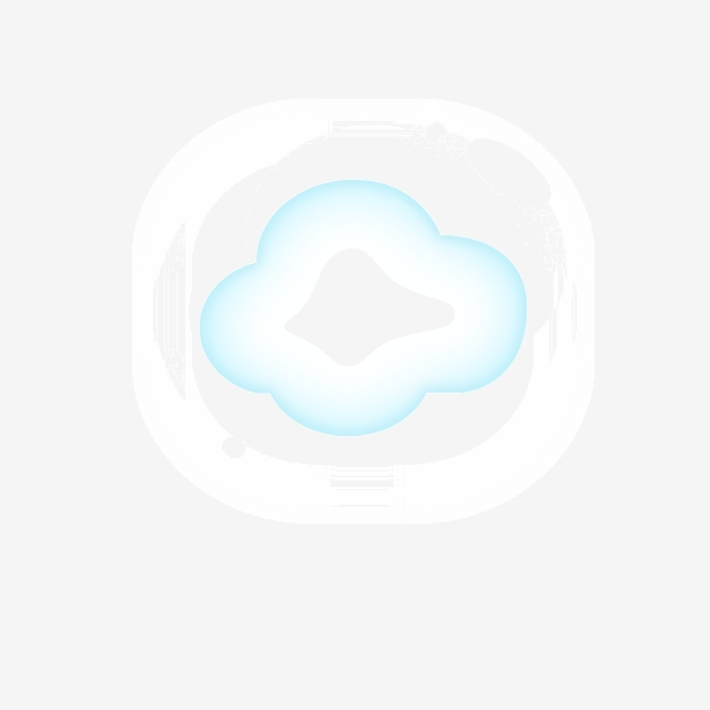 640x640 Translucent Square White Cloud Icon, Translucent, Square Icon