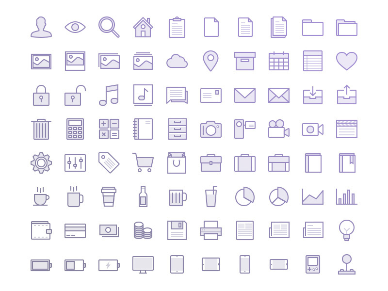800x600 Translucent Vector Icons