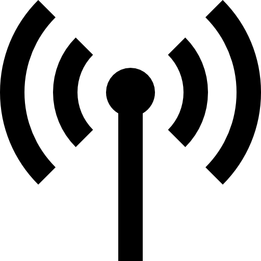 512x512 Antenna With Signal Transmission Icons Free Download