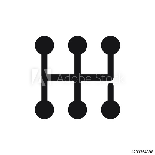 500x500 Transmission Icon, Cars Gearbox Vector Icon