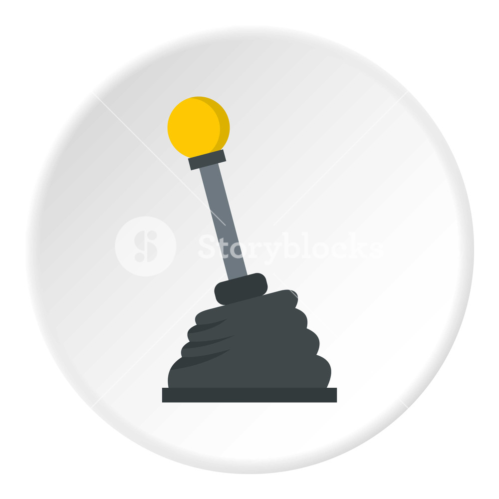 1000x1000 Car Transmission Icon In Flat Circle Isolated Vector Illustration