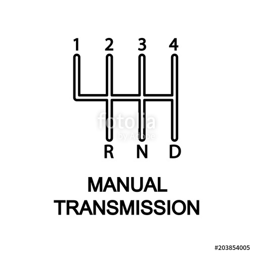 500x500 Manual Transmission Icon Element Of Car Repair For Mobile Concept