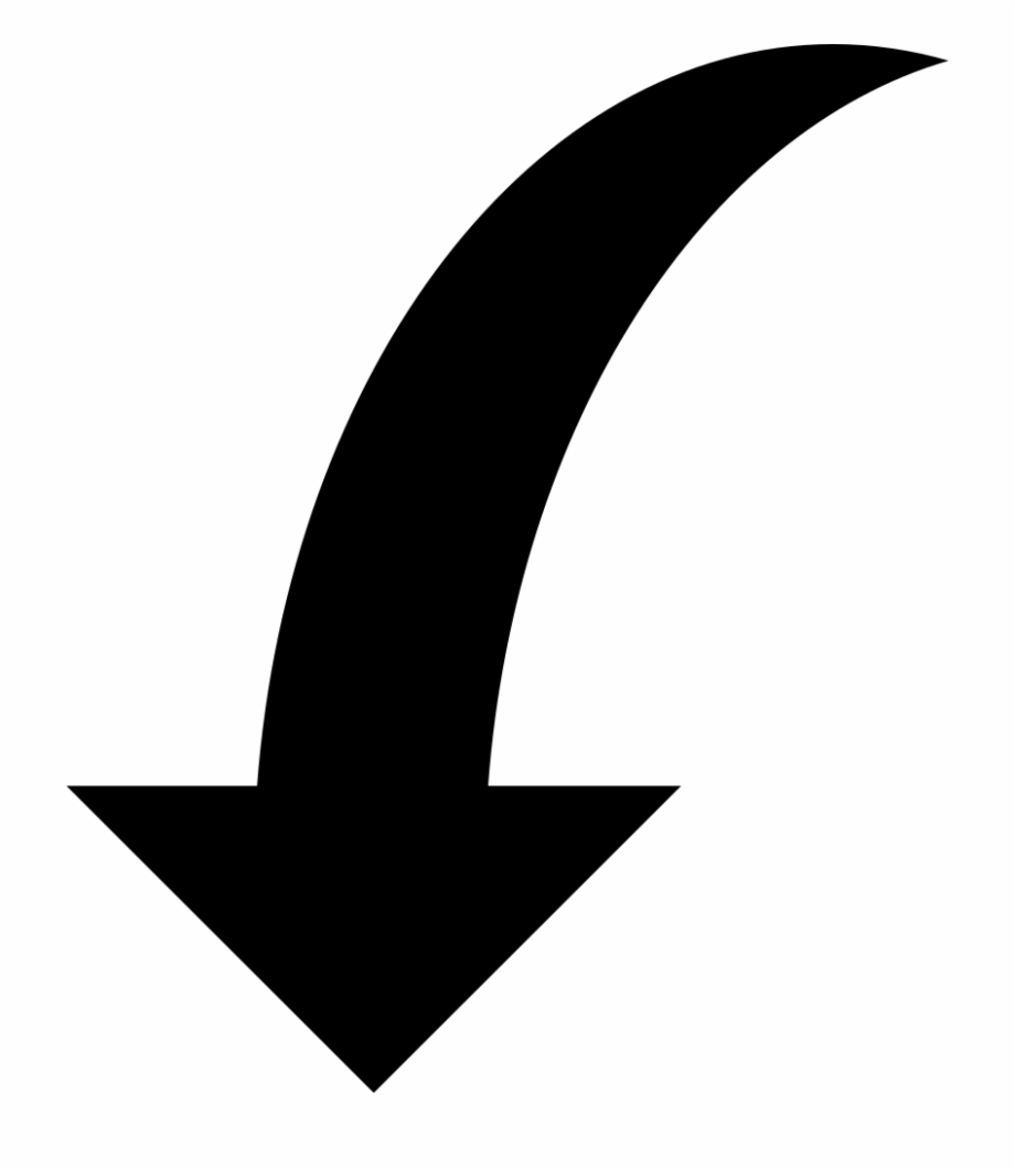 Curved Arrow Transparent Png 920x1060 Curved Arrow Transparent Png