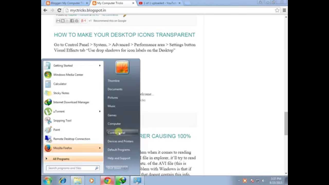 1280x720 How To Make Your Desktop Icons Transparent