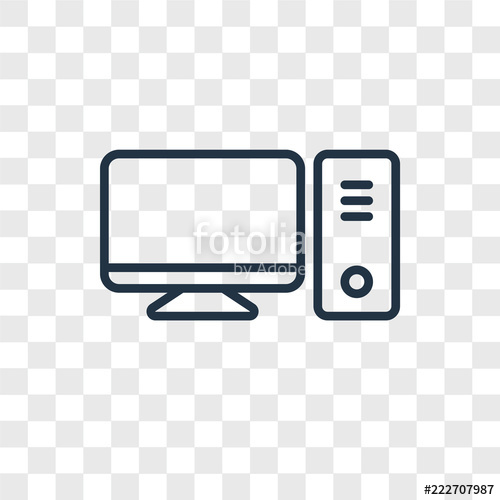 500x500 Desktop Icons Isolated On Transparent Background Modern