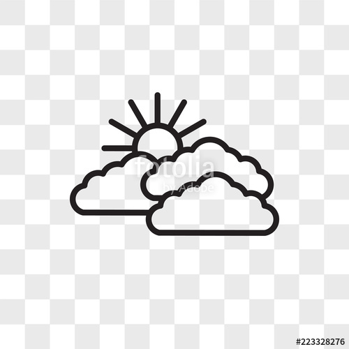 500x500 Sky Vector Icon Isolated On Transparent Background, Sky Logo