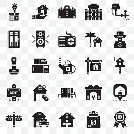 450x450 Set Of Transparent Icons Such As Title, Real Estate, Kilograms