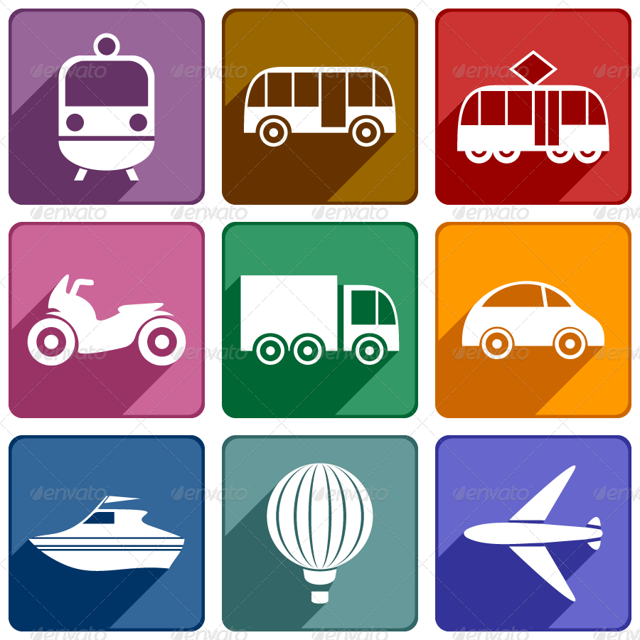 900x900 Transport Icons