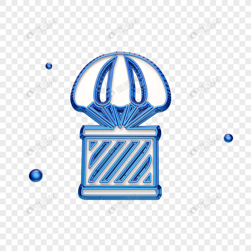 860x860 Creative Blue Hot Air Balloon Transport Icon Png Image Picture