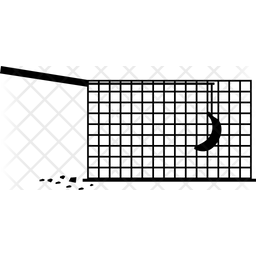 256x256 Animal Trap Icon Of Glyph Style