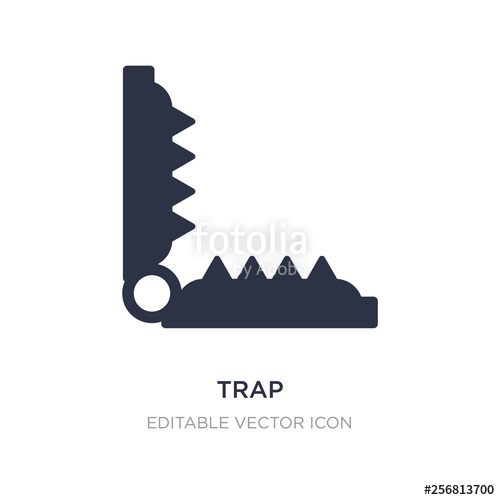 500x500 Trap Icon On White Background Simple Element Illustration